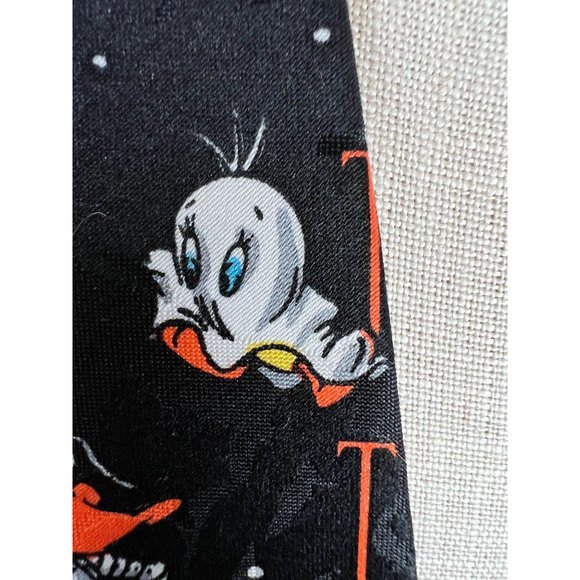 Looney Tunes Addiction Halloween Twick or Tweet Tie Polyester Black - Picture 4 of 16
